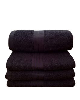 TOALLA CONFECCIONADA 70X140 600 GR PREMIUM NEGRO PLANO